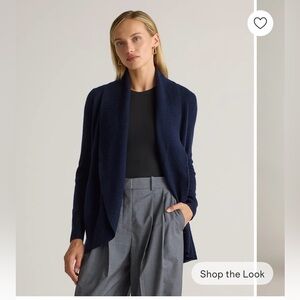 Quince Mongolian cashmere Open Front Cardigan Sweater